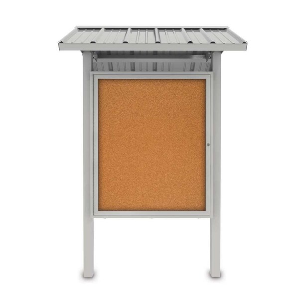 Corkboard, Fabric, Brnz/Burg, 3 Door, 96x48"